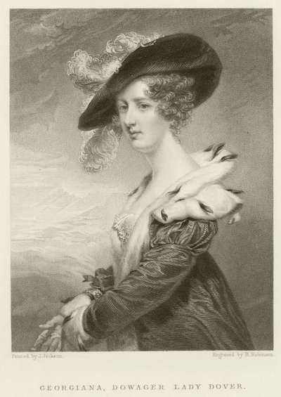 Weduwe Lady Dover door English School