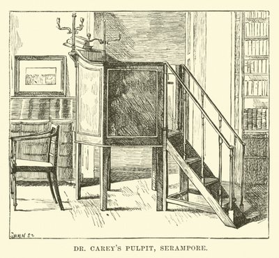 Dr. Careys Preekstoel, Serampore door English School