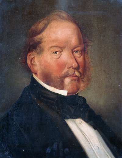 Dr. James Graham MD, Toezichthoudend Chirurg, Bengal Medische Instelling, ca.1857 door English School