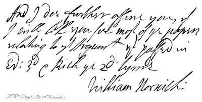Dr Wm Lloyd, Bisschop van Norwich door English School