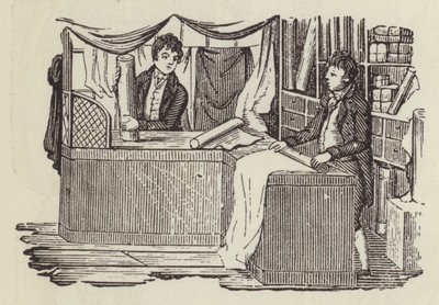 Linnenwinkel (gravure) door English School