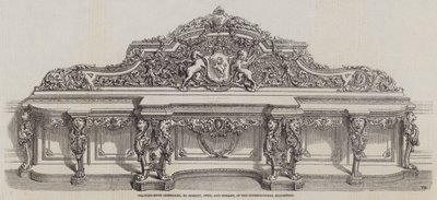 Dressoir voor de salon, door Morant, Boyd en Morant, in de International Exhibition door English School