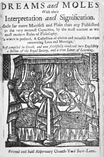 Dromen en Mollen, titelpagina, ca. 1750 door English School