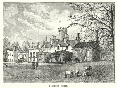 Dreghorn Castle (gravure) door English School