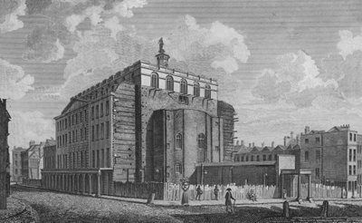 Drury Lane Theatre, Westminster, afgebrand in 1809 door English School