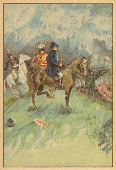 Hertog van Wellington bij de Slag van Waterloo door English School
