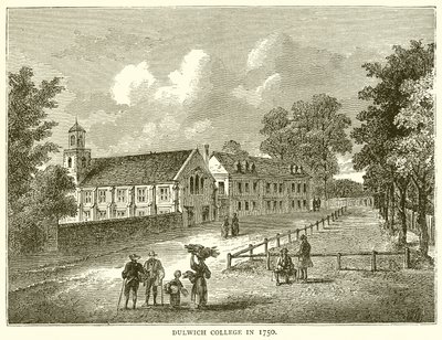 Dulwich College in 1750 door English School
