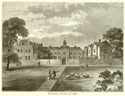Dulwich College in 1790 door English School