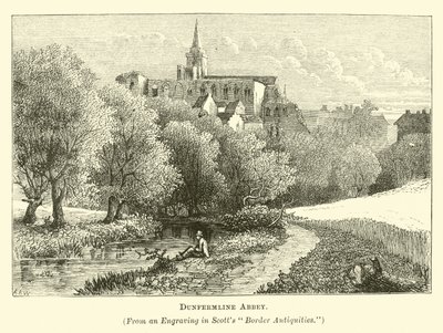 Abdij van Dunfermline door English School