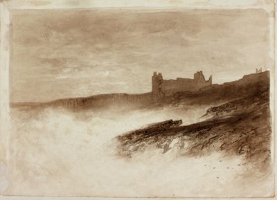 Kasteel Dunstanburgh door English School