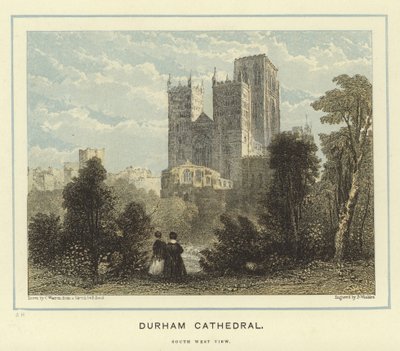 Durham Kathedraal, zuidwestelijk zicht door English School