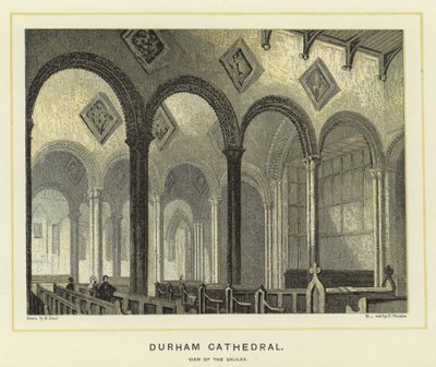 Durham Kathedraal, zicht op de Galilea door English School