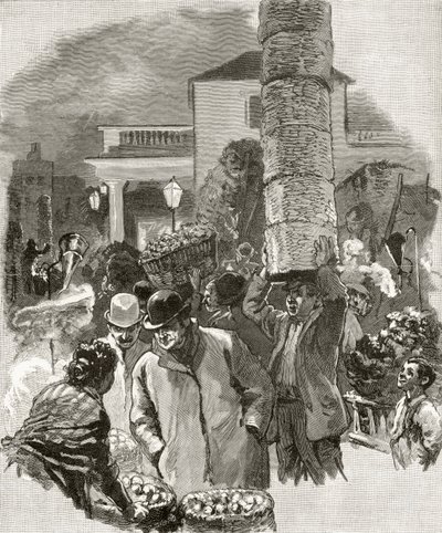Vroege ochtend in Covent Garden, uit 
