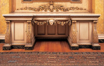 Vroeg Victoriaans voetstuk dressoir door English School