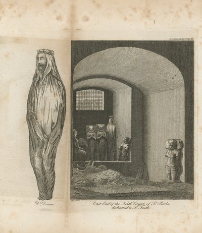 Oostkant van de noordelijke crypte van St Paul