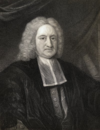 Edmond Halley (1656-1742) uit Gallery of Portraits, gepubliceerd in 1833 door English School