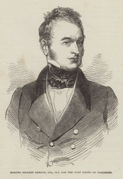 Edmund Beckett Denison, Esquire, MP, voor West Riding of Yorkshire door English School