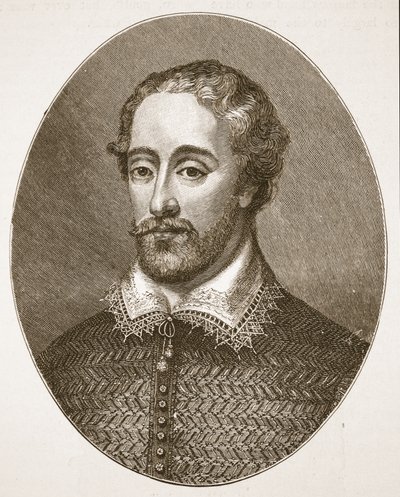 Edmund Spenser, uit een gravure door G. Vertue, illustratie uit De Kerk van Engeland: Een Geschiedenis voor het Volk door H.D.M. Spence-Jones door English School