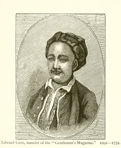 Edward Cave, oprichter van het Gentlemans Magazine door English School