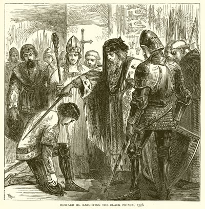 Edward III ridders de Zwarte Prins, 1546 door English School