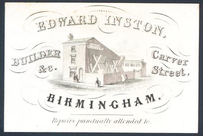 Edward Inston, bouwer door English School
