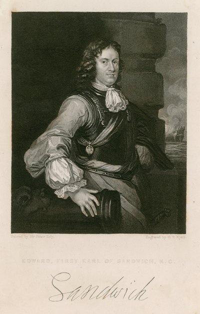 Edward Montagu, Graaf van Sandwich door English School
