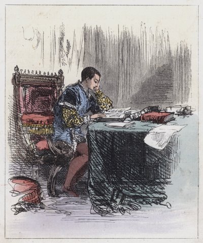 Edward VI, aan zijn Studies door English School