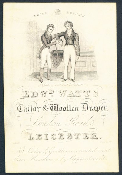 Edward Watts, kleermaker en wollenhandelaar door English School