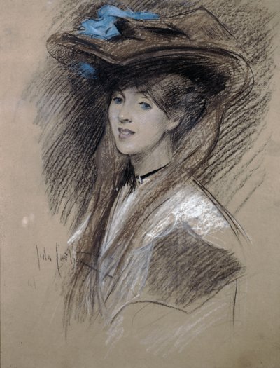Edwardiaanse dame door English School