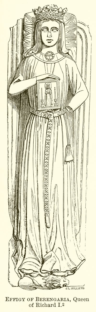 Beeld van Berengaria, koningin van Richard I door English School