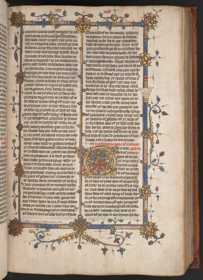 Egerton 617, Wycliffite Bijbel, vóór 1397 (perkament) door English School