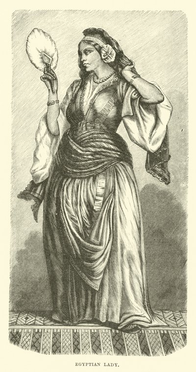Egyptische dame door English School