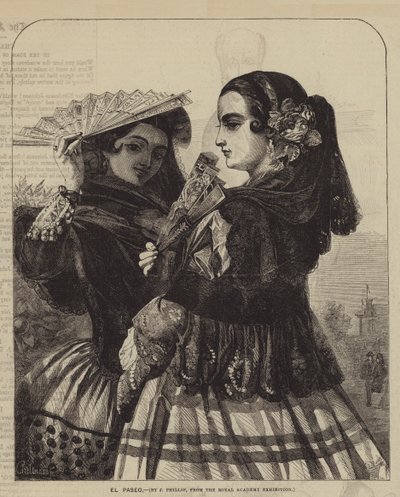 El Paseo (gravure) door English School
