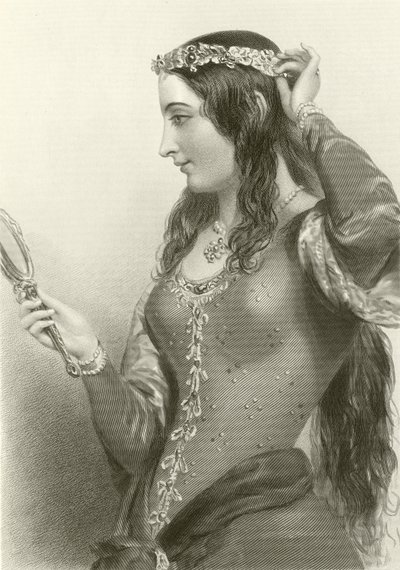 Eleanor van Provence, koningin van koning Hendrik III door English School