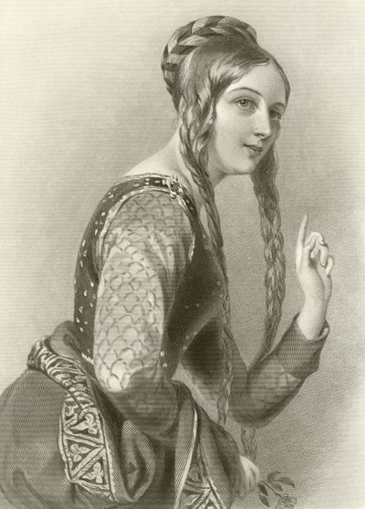 Eleonor van Aquitanië, koningin van koning Hendrik II door English School