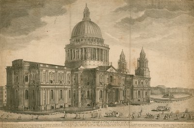 Elevatie en perspectief van de St. Paul