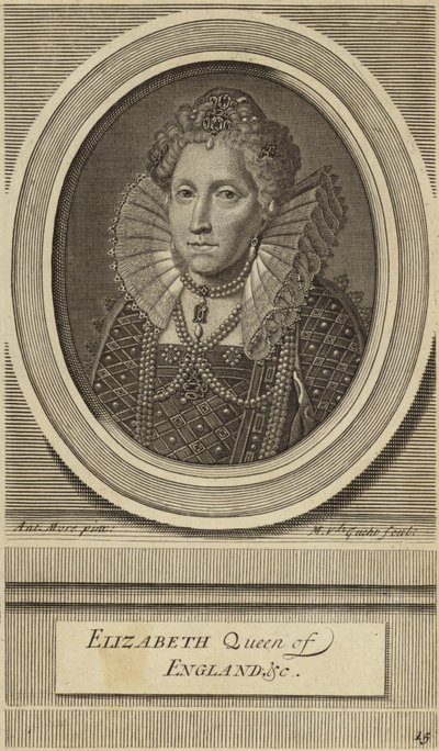 Elizabeth I van Engeland door English School