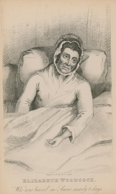 Elizabeth Woodcock, die bijna 8 dagen onder de sneeuw begraven lag door English School