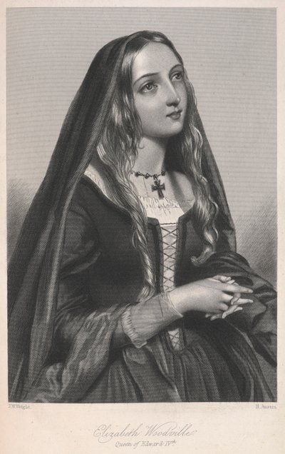 Elizabeth Woodville, Koningin van Edward IV, illustratie uit 