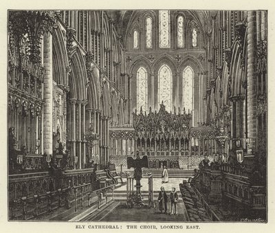Ely Kathedraal, het koor, kijkend naar het oosten door English School
