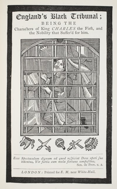 Engelands zwarte tribunaal, illustratie uit Chap-books van de achttiende eeuw door John Ashton, uitgegeven 1882 door English School