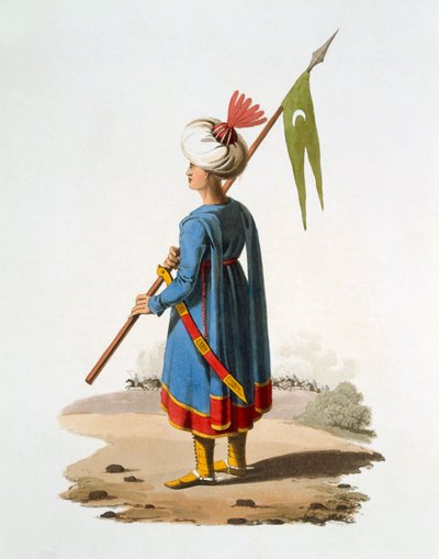 Vaandeldrager van de Spahis, 1818 door English School