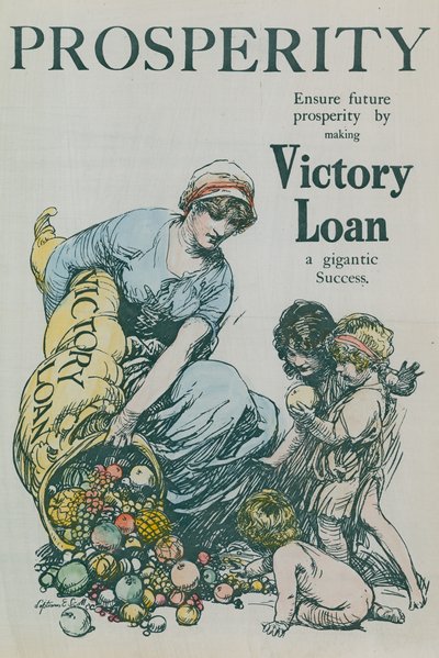Zorg voor toekomstige welvaart door de Victory Loan een gigantisch succes te maken door English School