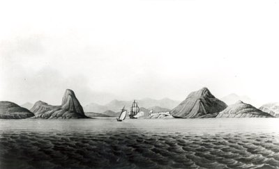 Ingang van de haven van Rio de Janeiro door English School