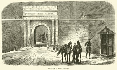 Ingang van Mont Valerien, januari 1871 door English School