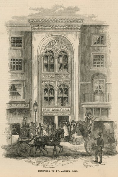 Ingang van St Jamess Hall door English School