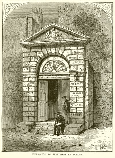 Ingang van Westminster School door English School