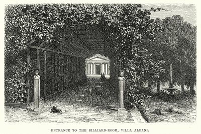 Ingang naar de biljartkamer, Villa Albani door English School