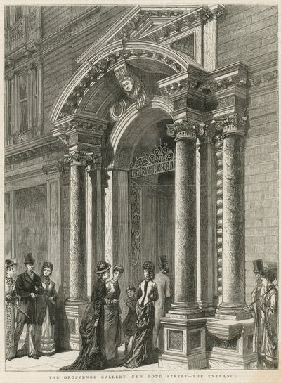 Ingang van de Grosvenor Galerij door English School