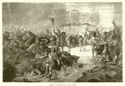 Intocht van Belisarius in Rome door English School